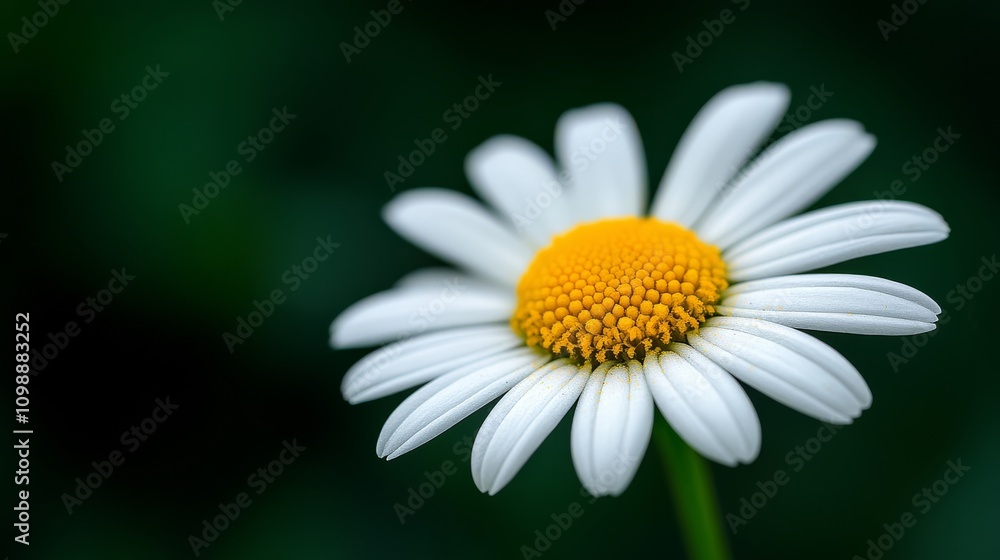 Obraz premium Daisy Flower Petal Close-Up: Highlighting Intricate Details