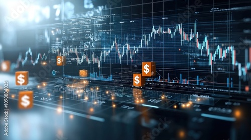 Economic Trends with Rising Graphs and Data Analysis