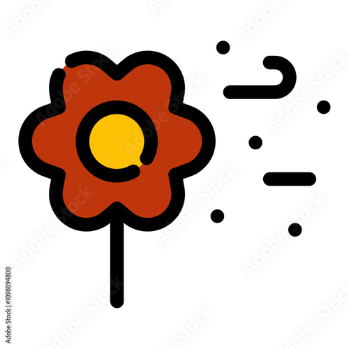flower pollen icon