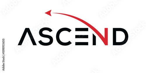 ascend typography text logo design wordmark