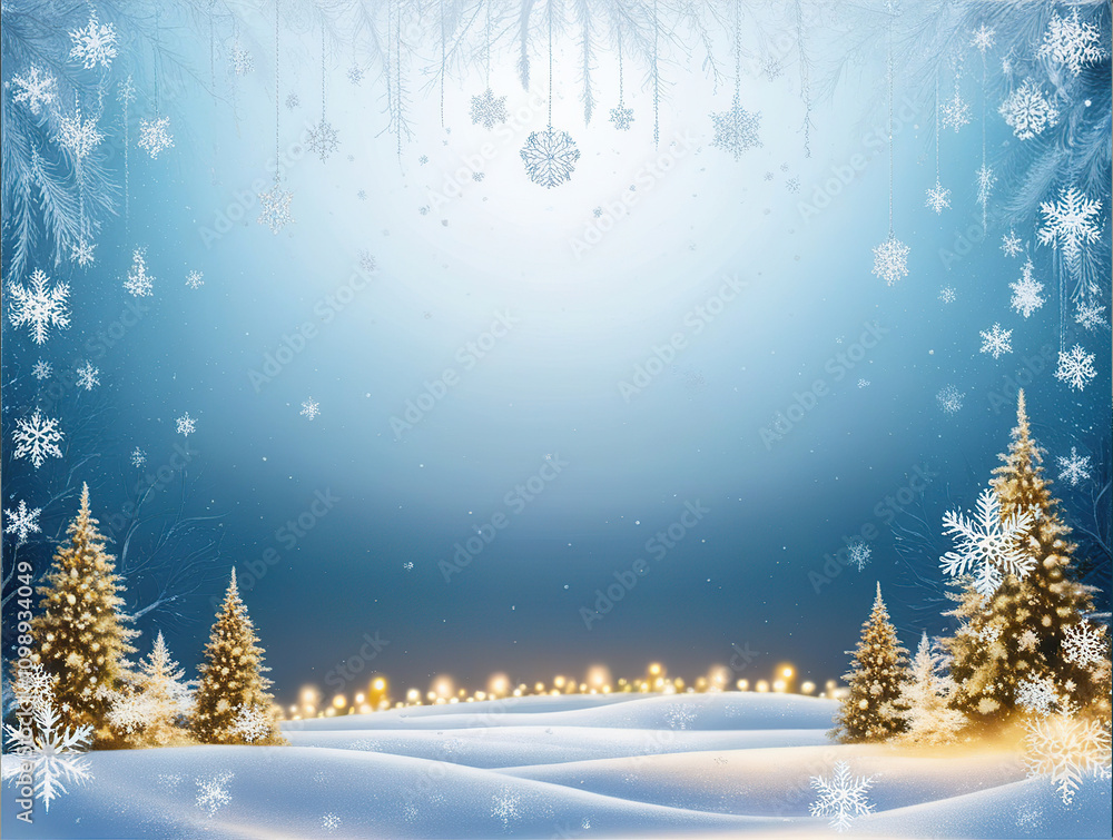 Fototapeta premium winter forest background