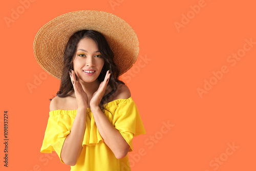 Beautiful young Asian woman...