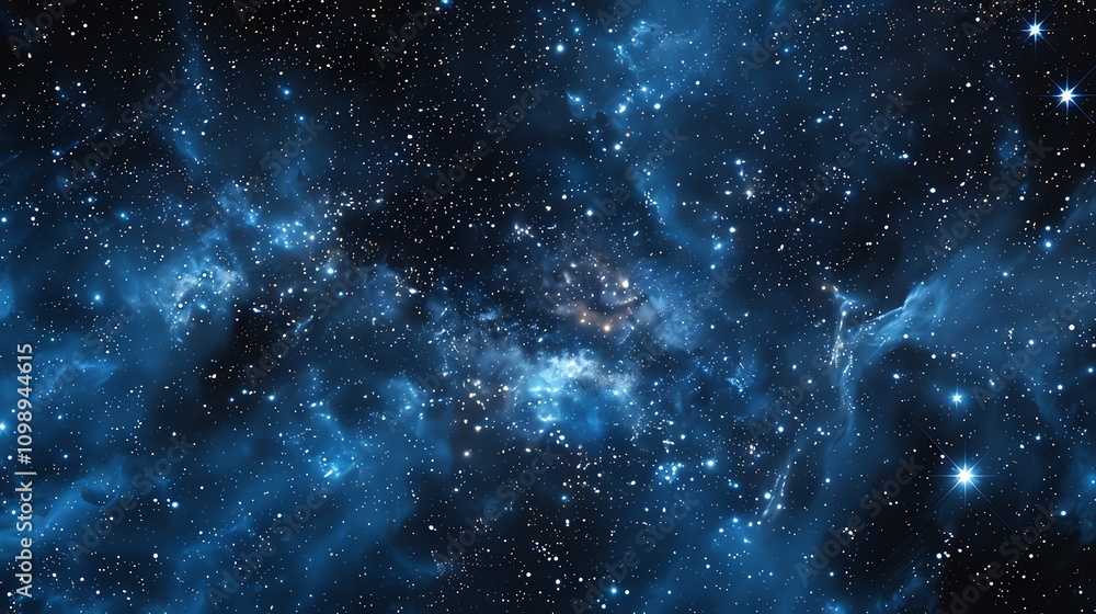 Obraz premium A night sky full of stars and nebulas.