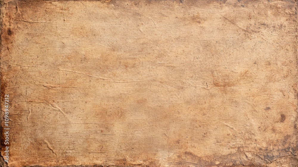 Fototapeta premium Vintage Aged Paper Texture with Rich Brown Tones for Art Projects and Heritage Themes