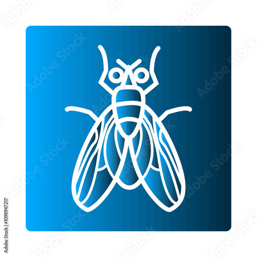 Housefly icon template