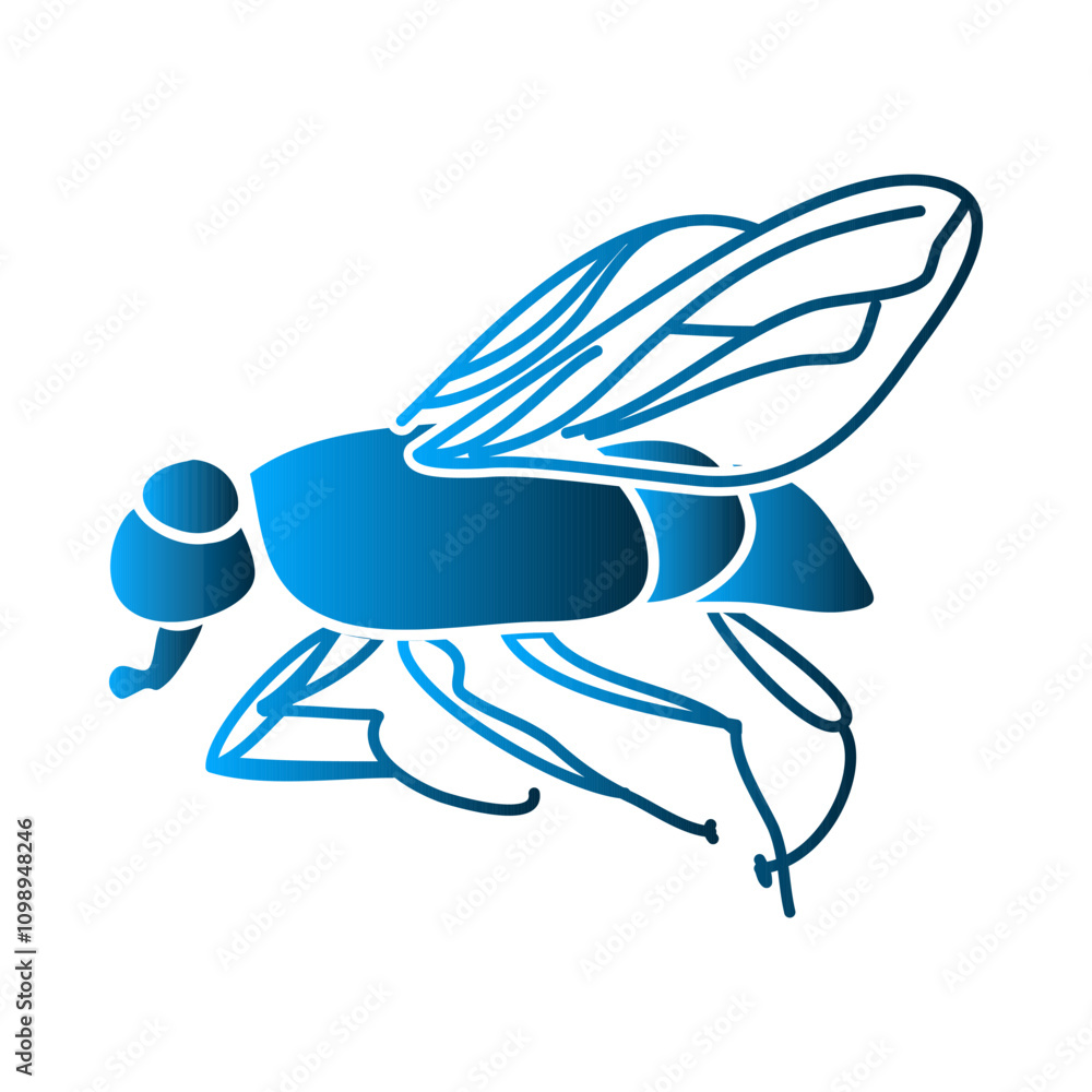 Fototapeta premium Housefly icon template