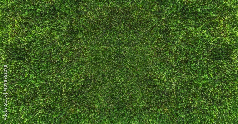 Obraz premium lush green grass texture vibrant turf well-groomed garden