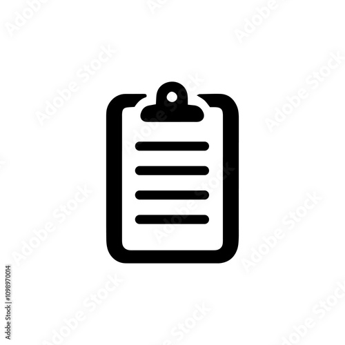Simple Vector Icon of a divorce document – Logo Design Illustration