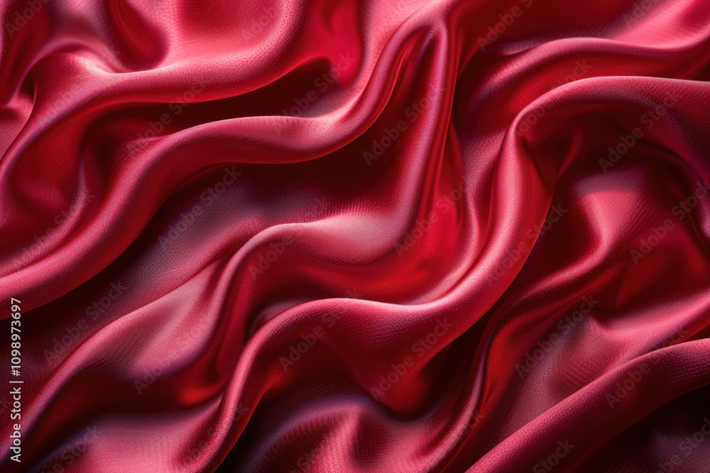 Obraz premium Red smooth elegant satin texture, 