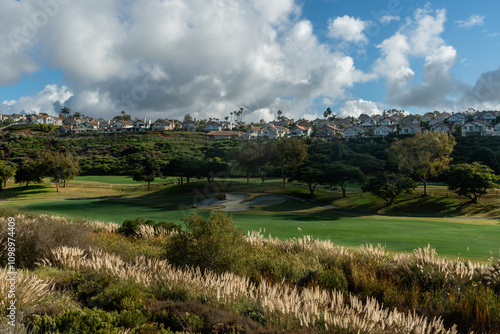 Scenic Dana Point vista on a beautiful sunny day, Orange County, Southern California