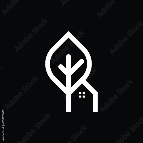 Home Pine Tree Logo Design 