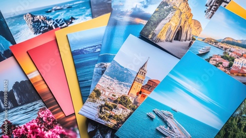 Colorful travel photo prints.