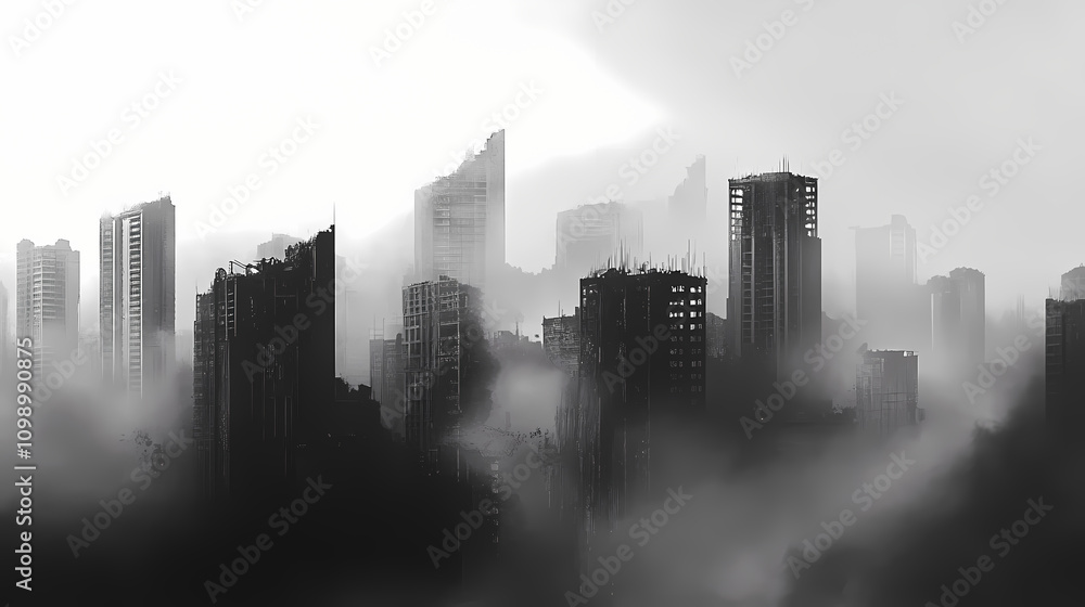 Obraz premium city skyline