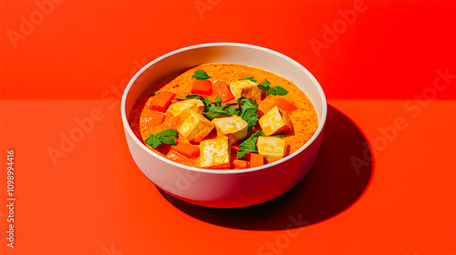 Delicious vegetarian curry recipe home kitchen food photography bright setting close-up culinary exploration