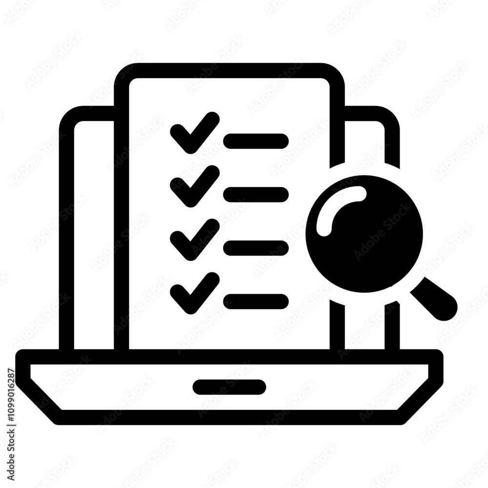 Fototapeta premium review icon like assesment or audit