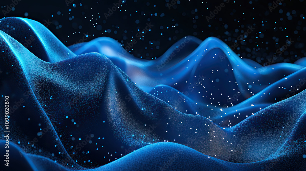 Obraz premium abstract blue background with stars