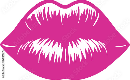 Kissing Lips Digital EPs Vector graphics File