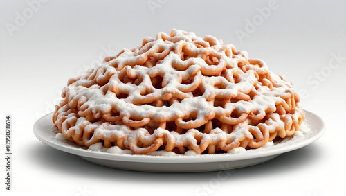 Funnel Cake on Transparent Background photo