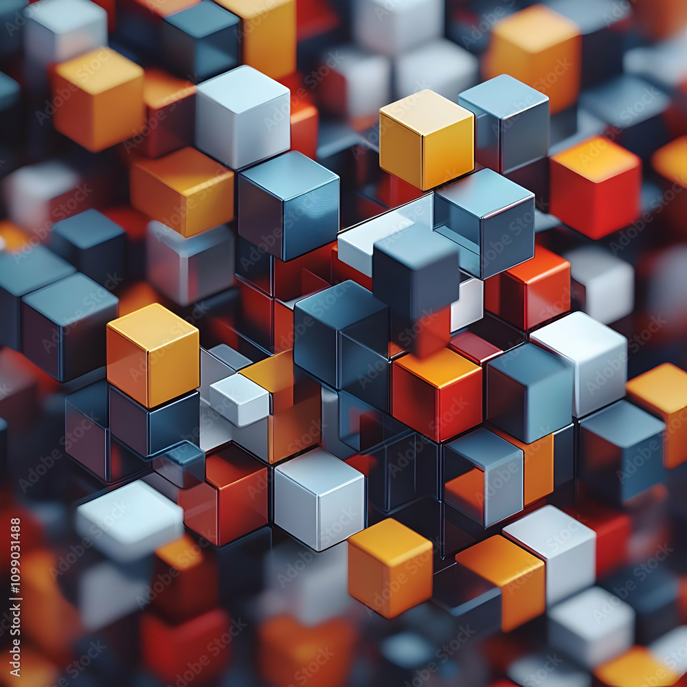 Obraz premium 3D Abstract Cube Background