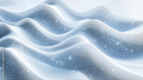abstract blue background with snowflakes