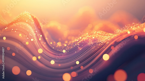 abstract background with waves