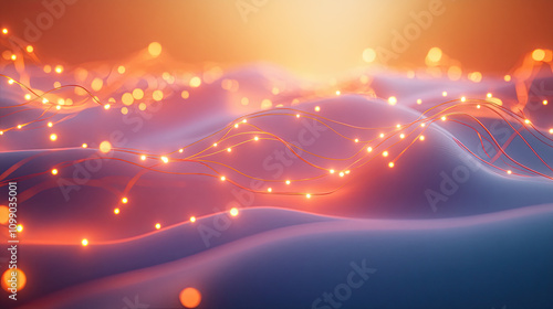 christmas lights in the city