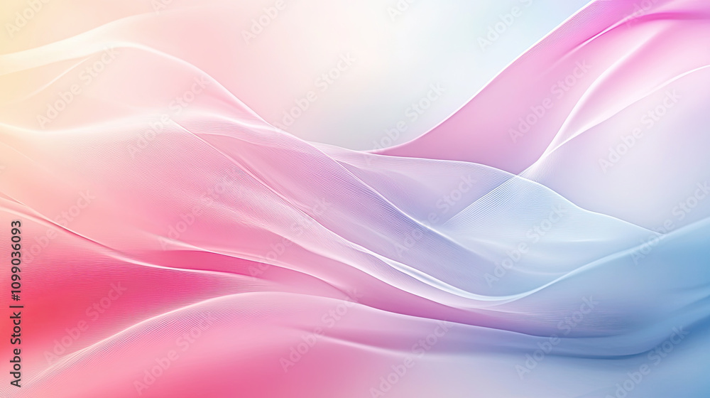Fototapeta premium abstract pink background with waves