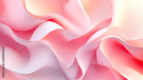pink background with waves