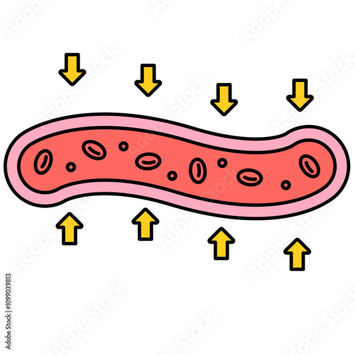 vasoconstriction Blood Vessel icon