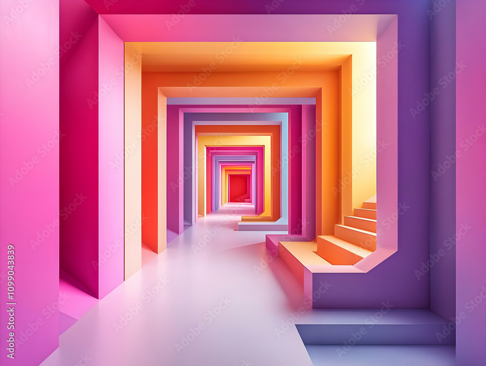 Obraz premium 3D Colorful Abstract Background