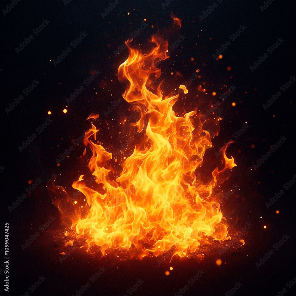 Fototapeta premium fire of flames