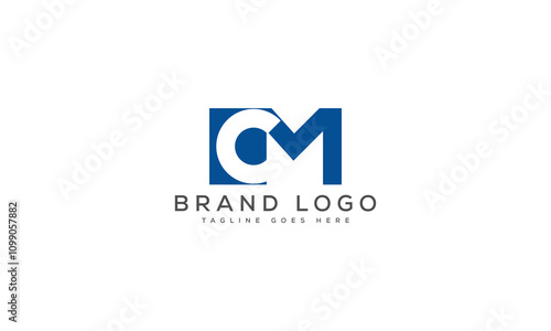 Free Download letter CM logo design vector template design for brand. - GFXLoad