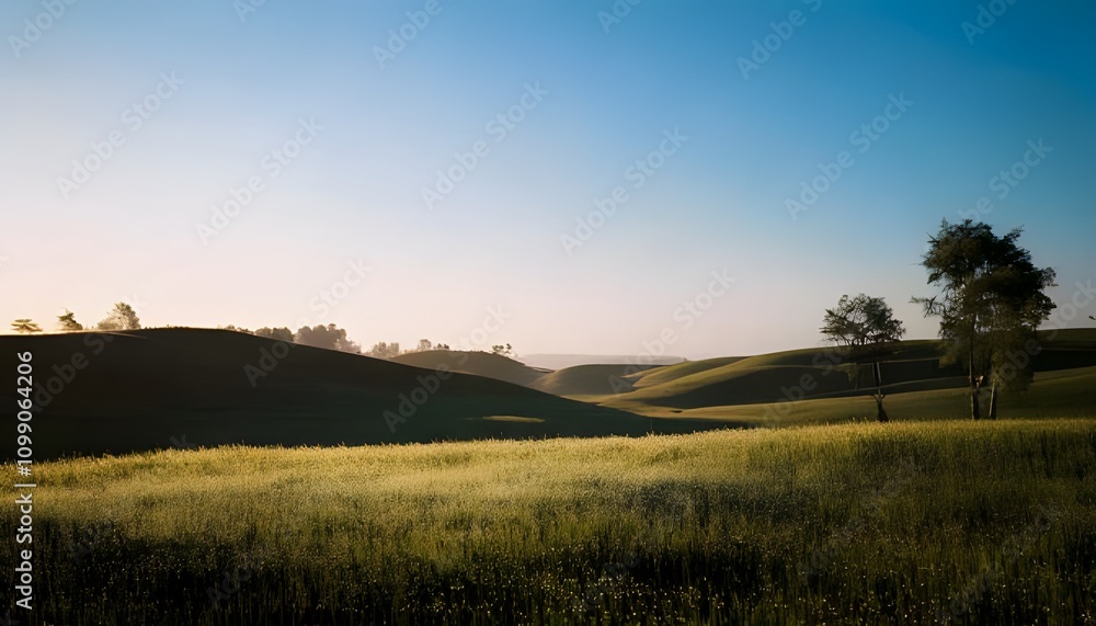 Obraz premium Natural macro shot. Nature scene with soft dew, environmental background, 3D illustration.