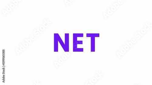 Wallpaper Mural Net Text Animation. Alpha matte with transparent background 4K resolution. Torontodigital.ca