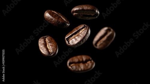 Flying Coffee Beans photo