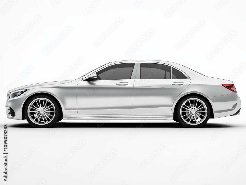 Fototapeta premium sleek luxury sedan with a modern design