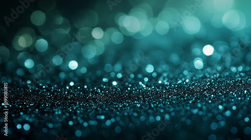 Teal blue green white black blurred abstract gradient background grainy noise texture glowing light large banner