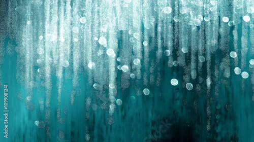 Teal blue green white black blurred abstract gradient background grainy noise texture glowing light large banner
