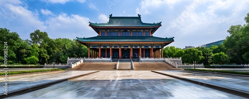 The Zhongshan Mausoleum in Nanjing, a grand mausoleum for Sun Yat-sen photo