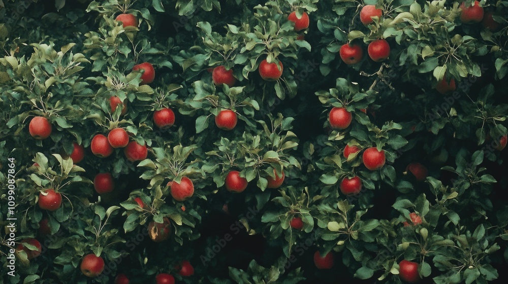 Obraz premium Tree with Red Apples