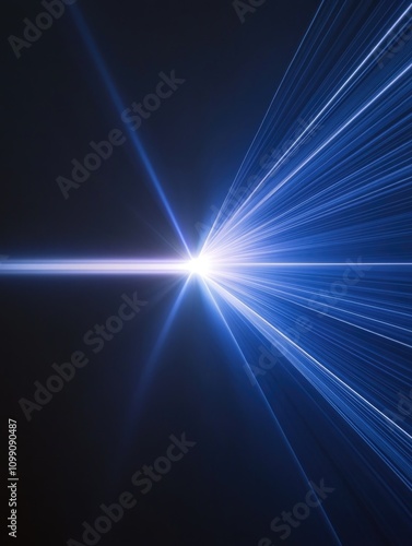 Blue Light in Darkness