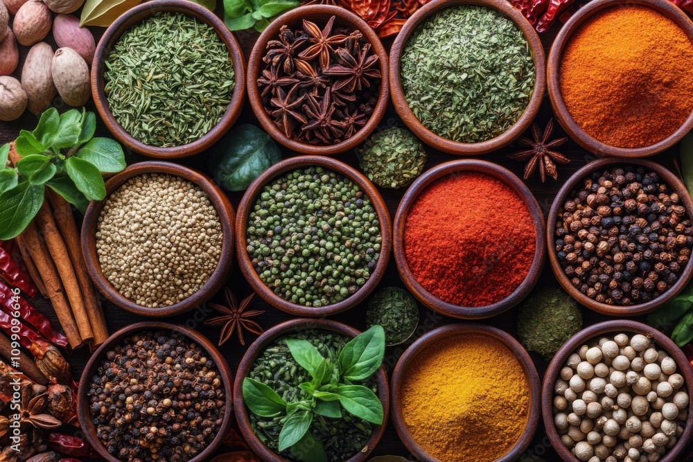 Fototapeta premium variety of spices