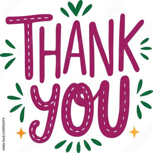 thank you Typography