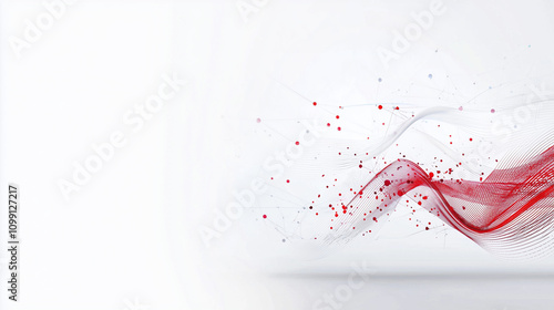 Crimson Flow: Abstract Red ...