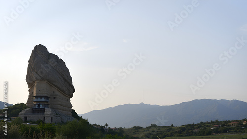 Famous old Gorgopotamos bridge in Greece near Lamia which was blown up in WWII. photo