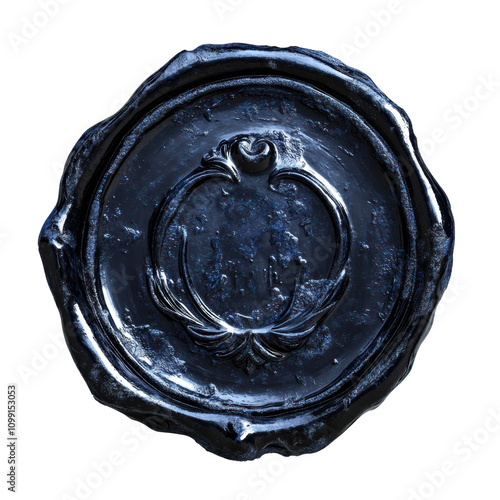 Vintage Wax Seal Design Clipart l Victorian Style Antique Wax Seal Sticker l Retro Luxury Wax Seal