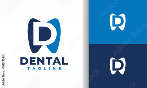 Letter D Logo Tooth