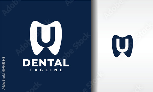 Letter U Logo Tooth