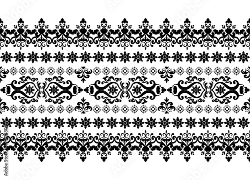 Geometric ethnic oriental ikat pattern traditional Design for background,carpet,wallpaper,clothing,wrapping,Batik,fabric,Vector illustration.embroidery style.