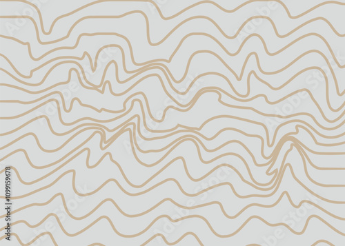 Background with topographic contours. Contour background. Topographic map pattern background. Abstract wavy lines background.